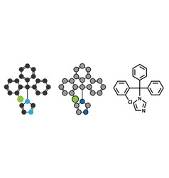 Clotrimazole Antifungal Drug Molecule Used