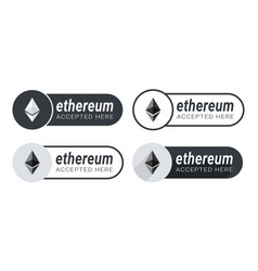 Ethereum Accepted Here Icons Payments