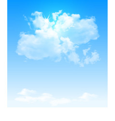 Large Transparent Cloud In The Blue Sky Realistic