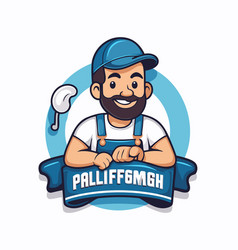 Plumber Cartoon Icon Repair Service