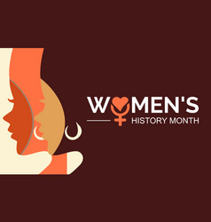 Womens History Month Template Design For Banner