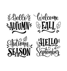 Black Autumn Lettering Set