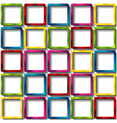 Colorful Glossy Squares Abstract Background