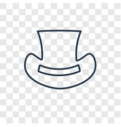 Top Hat Concept Linear Icon Isolated