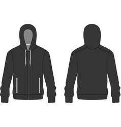 Zip Hoodie Design Template Mock Ups