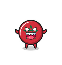 Evil Morocco Flag Mascot Character