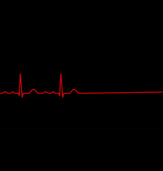 Ekg Line Heart Stops Beating Death