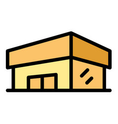 Mall Store Icon Flat