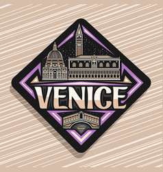 Logo For Venice Royalty Free Vector Image - Vectorstock