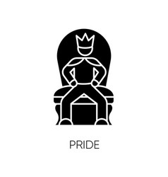 Pride Black Glyph Icon