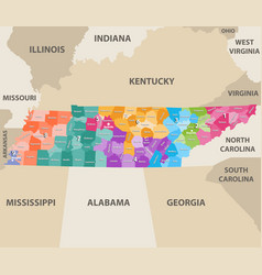 Tennessee Congressional Distrcits Map