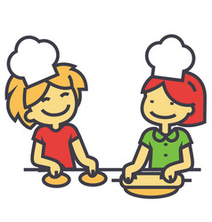 Children Cooking Classes For Kids Concept