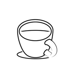 Coffee Cup Line Art Logo