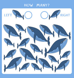 Count How Many Whales Swim Left And Right