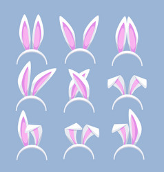 Easter Rabbit Ears Headband Set Bunny Mask