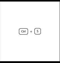 Hotkey Combination Ctrl S Sign Save Sign Eps Ten