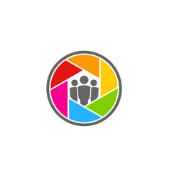 Lens People Logo Icon Design