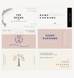 Aesthetic Business Card Template For Restaurant