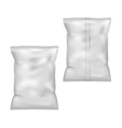 Blank Food Snack Pillow Bag - Front And Back