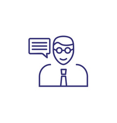 Consulting Line Icon