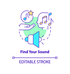 Find Your Sound Concept Icon