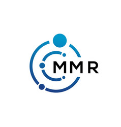 Mmr Letter Technology Logo Design On White