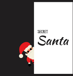 Secret Santa Claus Invitation Background