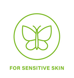 Dermatology For Sensitive Skin Line Green Icon