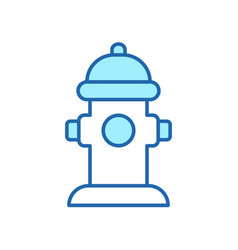 Fire Hydrant Line Icon Extinguishing Hydrant