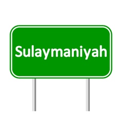 Sulaymaniyah Road Sign