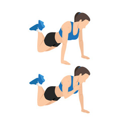 Woman Doing Modified Plank Shoulder Tap