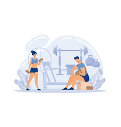 Fitness Trainer Concept Workout In The Gym