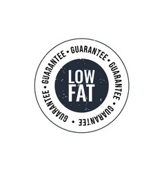 Low Fat Sign Or Stamp Image