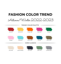 Fashion Color Trend Autumn - Winter 2022 - 2023