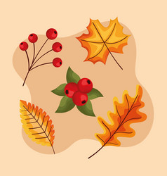 Five Autumn Season Icons