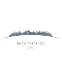 Novosibirsk Russia City Skyline Silhouette