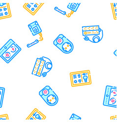 Smart Home Control Seamless Pattern