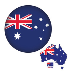 Australia Flag Round Shape