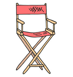 Director Chair Icon Movie Producer Wooden Seat