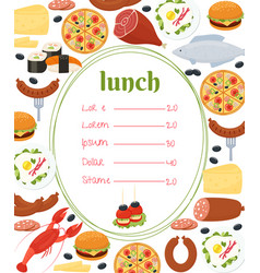 Lunch Menu Template