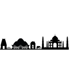 New Delhi City Skyline Drawing