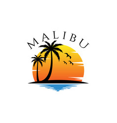 Malibu Beach Theme Logo