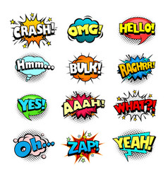 Set of comic elements Royalty Free Vector Image