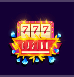 Casino Banner 777 Jackpot Gambling Game Signboard