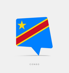 Congo Flag Bubble Chat Icon