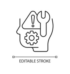 Self Correction Linear Icon