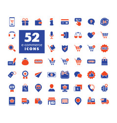 E-commerce Glyph Icons Shopping And Online