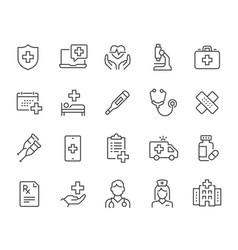 Medical Icons Set Such As Doctor Nurse