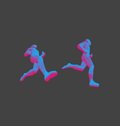 Running Man Or Marathon Runner 3d Human Body