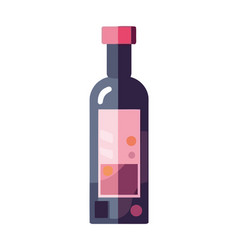 Wine Bottle Flat Design